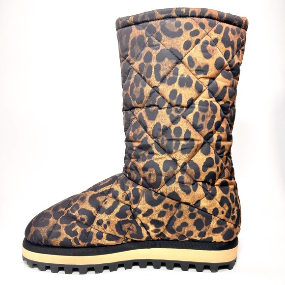 Dolce & Gabbana City Leopard Print Snow Boot - Picture 5 of 9